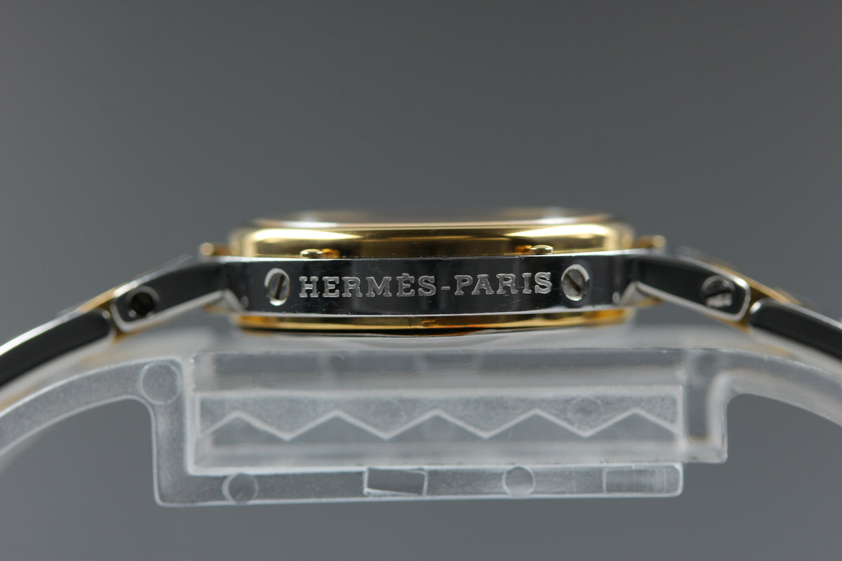 HERMES Clipper Arabic Date Quartz Women's Watch, w/ Case (10)