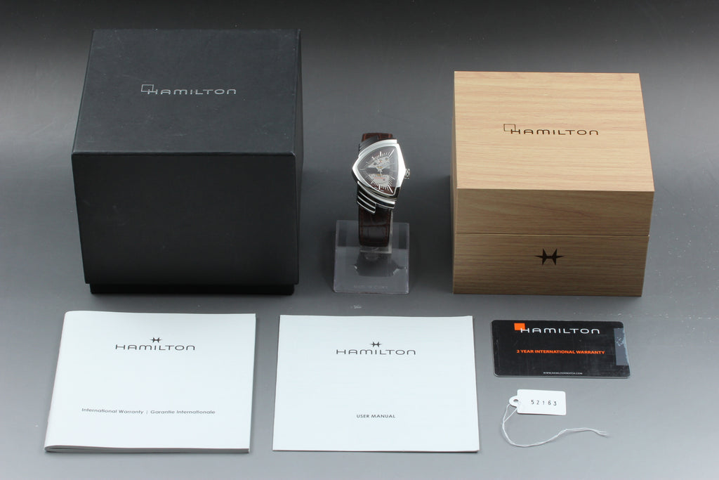 Hamilton Ventura H245150 Silver Automatic Men Watch, Box Papers (3)