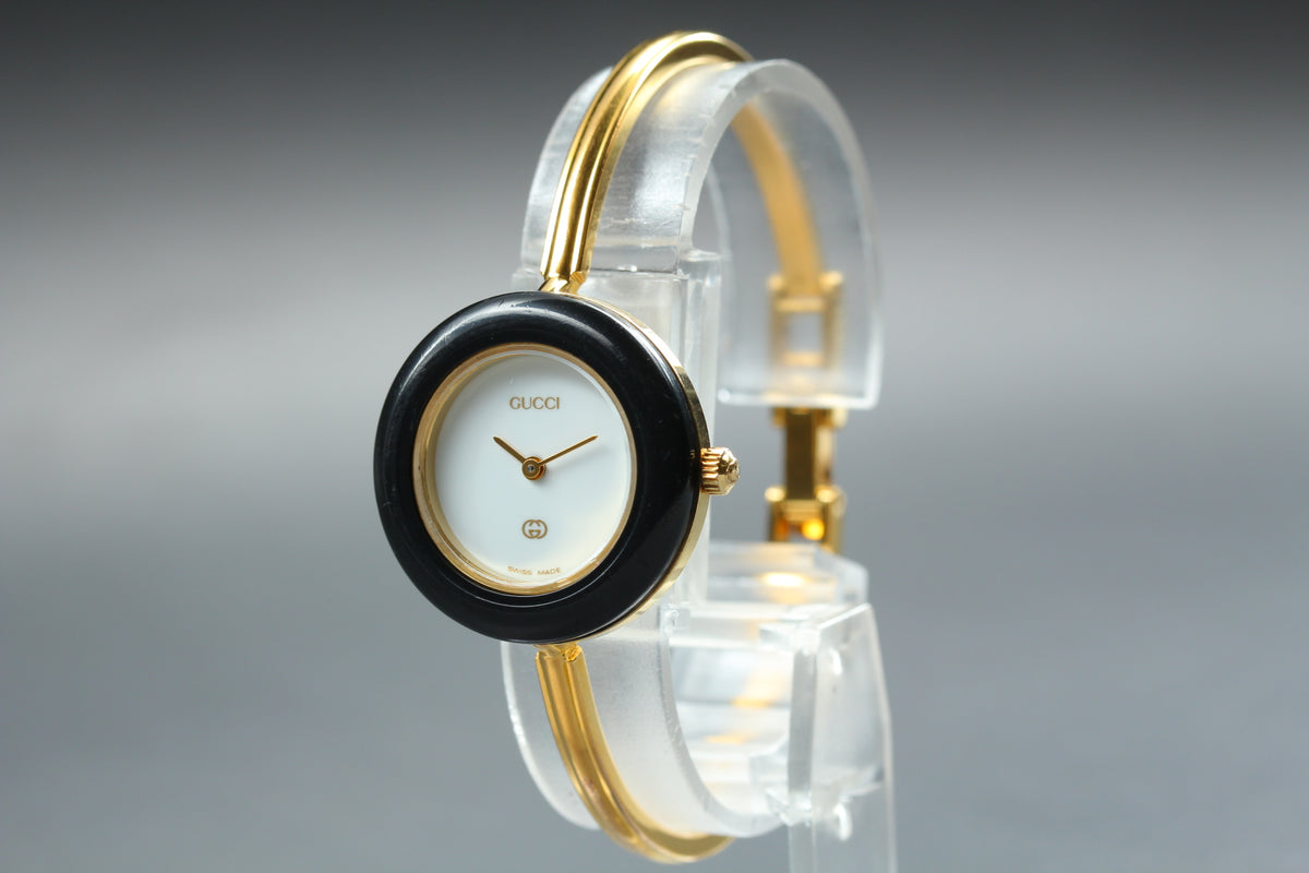 GUCCI 11/12 Change Bezel 12 Color Women's Quartz Watch, Box Papers (6)
