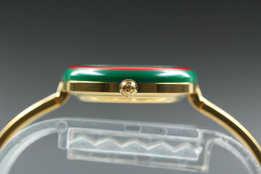 GUCCI 11/12.2 Change Bezel 12 Colors Women's Quartz Watch, Box Papers (9)