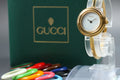 GUCCI 11/12.2 Change Bezel 12 Colors Women Qz Watch, Box Papers (1)