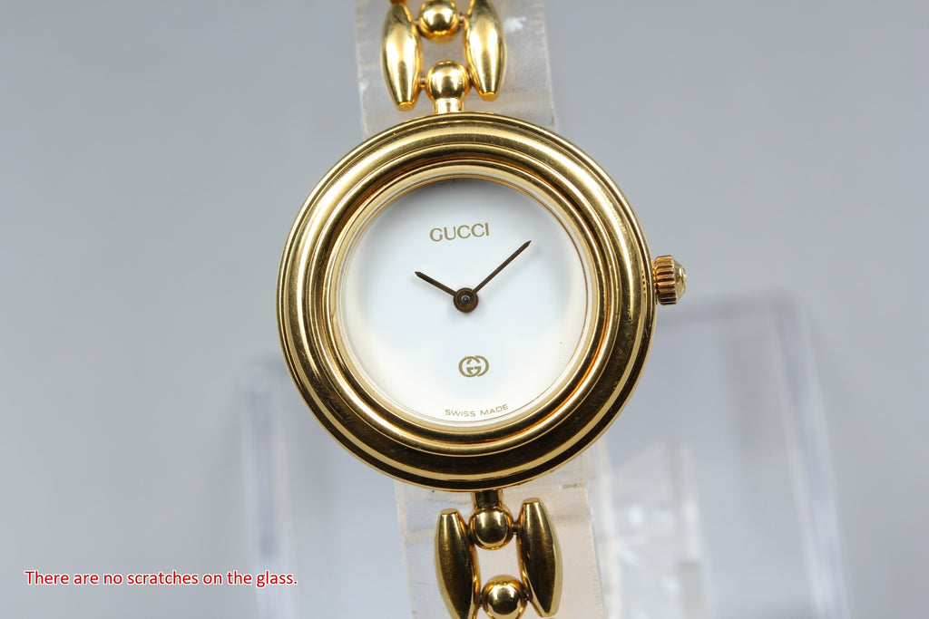 GUCCI 11/12 Change Bezel 6 Color Women's Watch, Box papers (4)