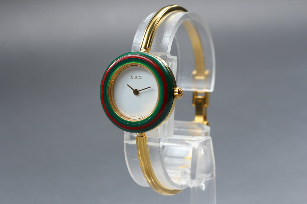GUCCI 11/12.2 Change Bezel 12 Colors Ladies Quartz Watch, Boxed (6)
