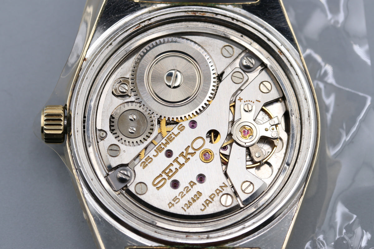 King SEIKO 4522-8000 HI-Beat Gold Cap Hand Winding Men's Watch (9)