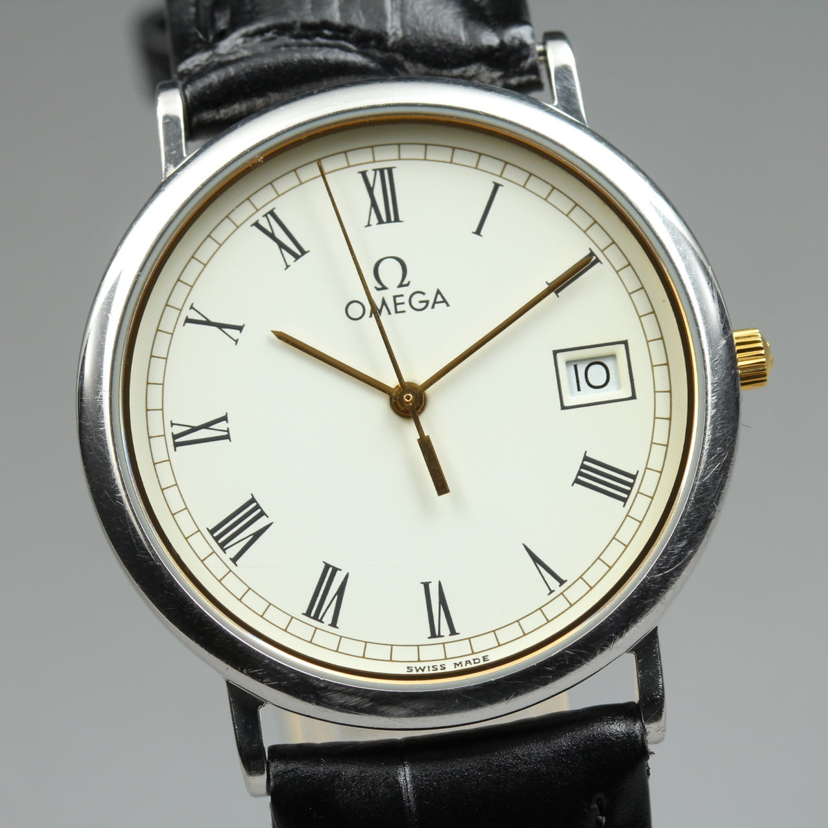 Omega De Ville Cal.1430 Roman Dial Men's Quartz Watch (1)