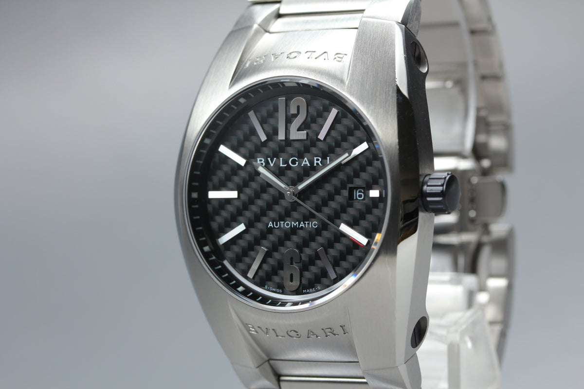 BVLGARI Ergon EG40S Black Carbon Dial Automatic Men's Watch, Box Papers (5)