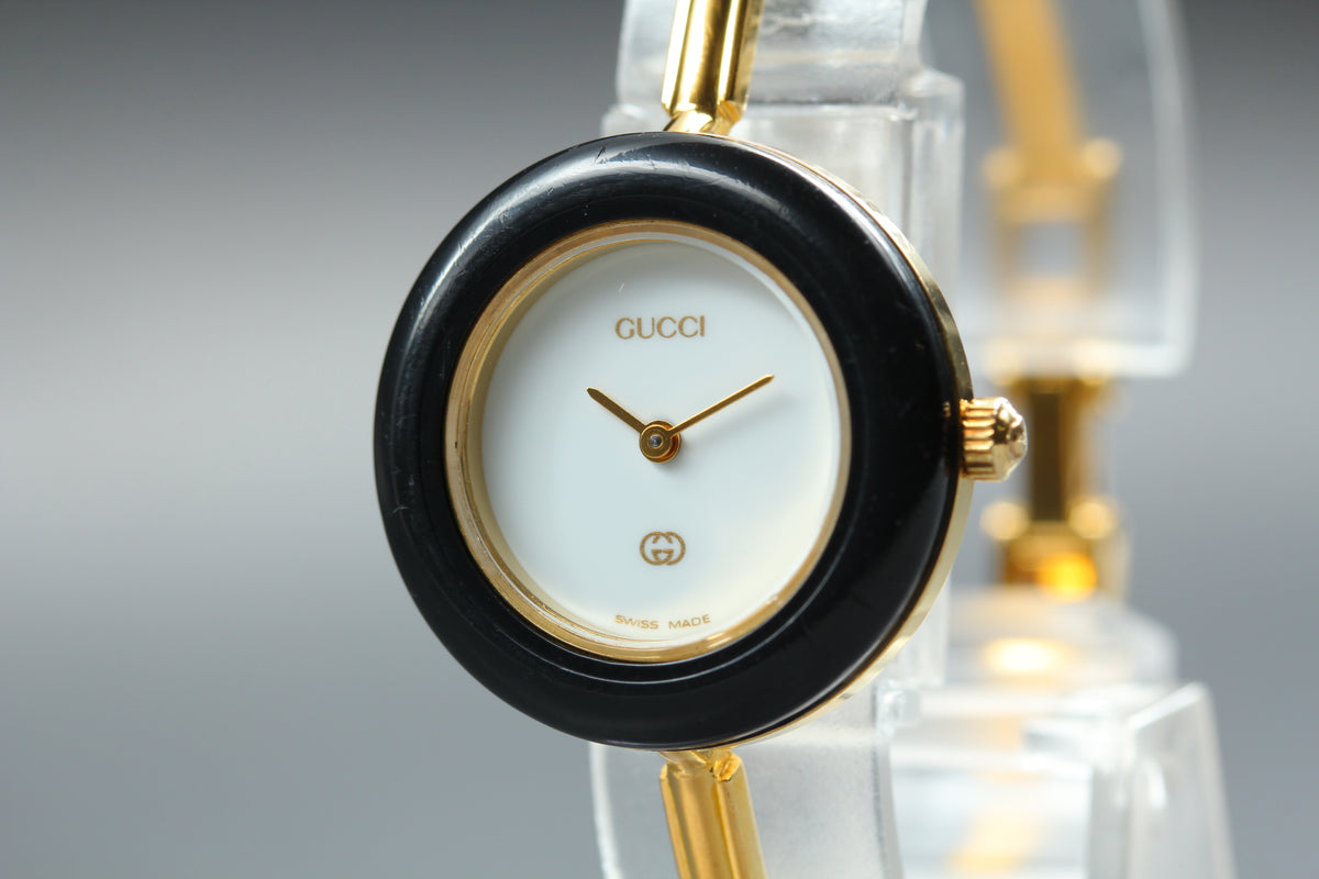 GUCCI 11/12 Change Bezel 12 Color Women's Quartz Watch, Box Papers (5)