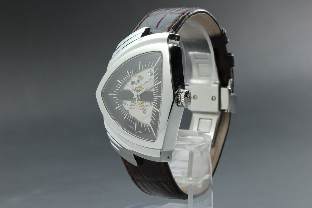 Hamilton Ventura H245150 Silver Automatic Men Watch, Box Papers (7)