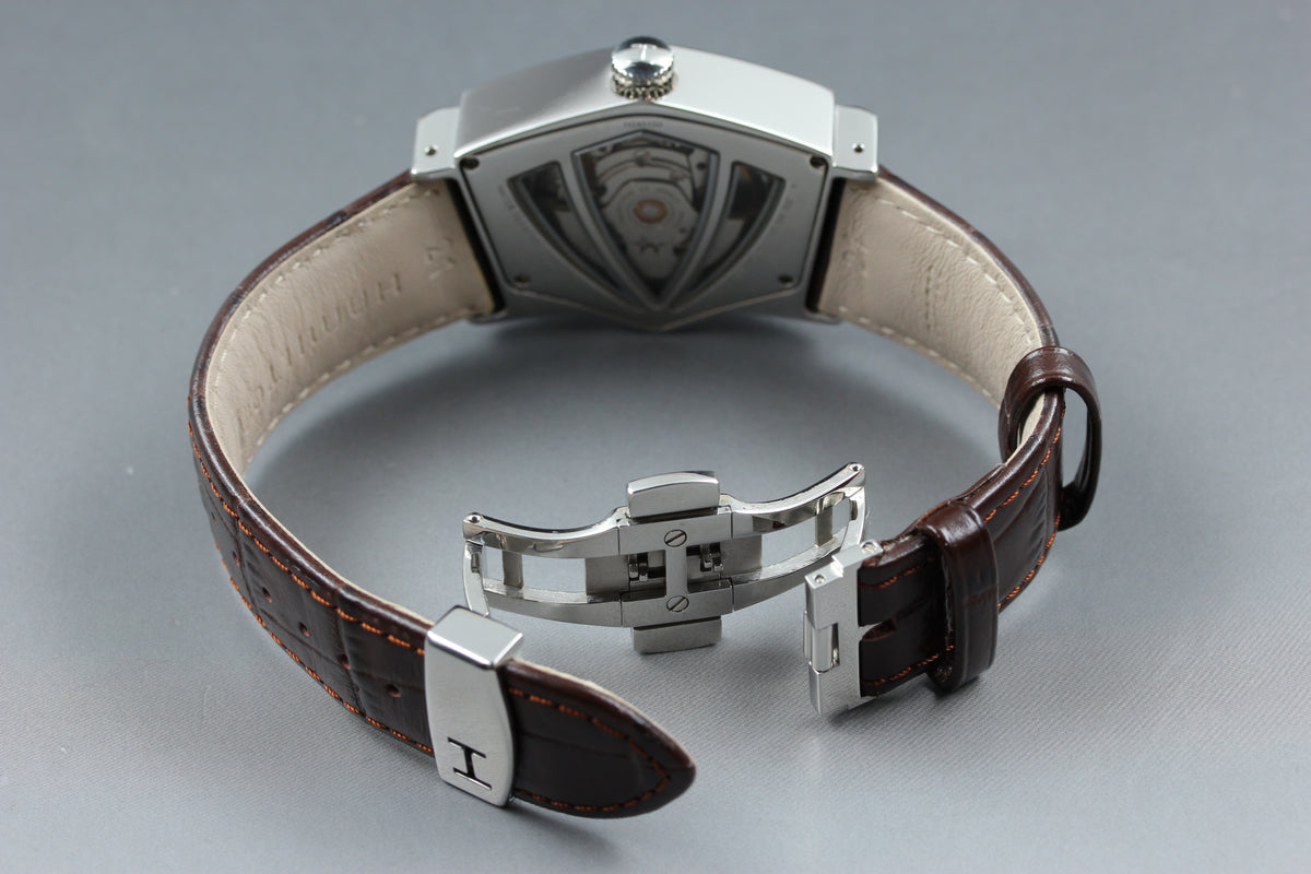 Hamilton Ventura H245150 Silver Automatic Men Watch, Box Papers (14)