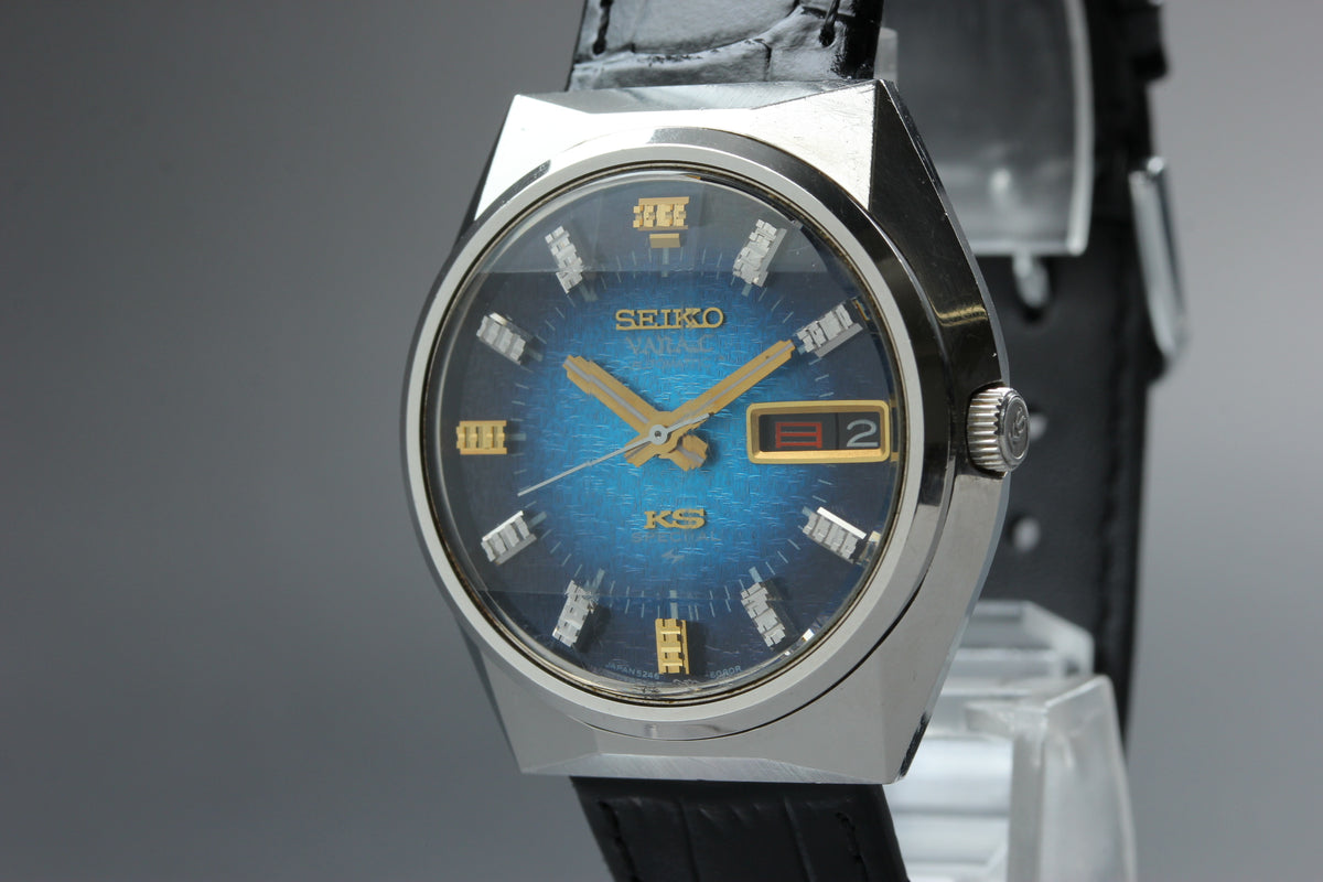 KING SEIKO Vanac Special 5626-7150 Blue Dial Automatic Men's Watch (7)