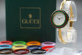 GUCCI 11/12.2 Change Bezel 12 Colors Boxed Ladies Quartz Watch (1)