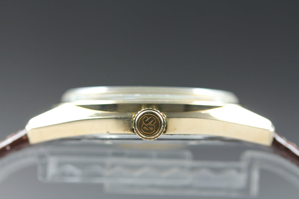 King SEIKO 4522-8000 HI-Beat Gold Cap Hand Winding Men's Watch (12)