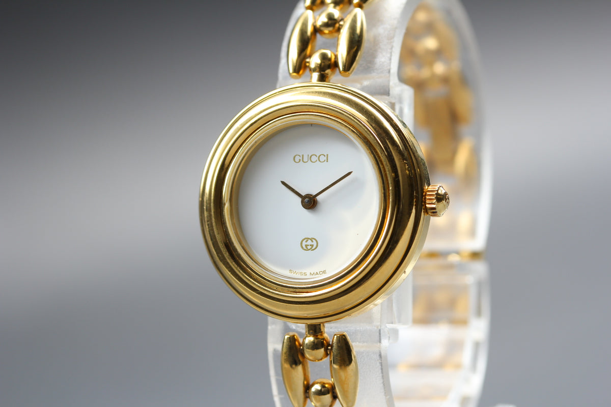 GUCCI 11/12 Change Bezel 6 Color Women's Watch, Box papers (5)