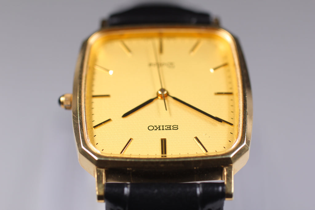 SEIKO Dolce 5E31-5A80 Gold SGP Quartz Men's Watch, 1990 (10)