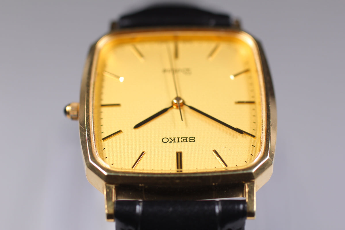 SEIKO Dolce 5E31-5A80 Gold SGP Quartz Men's Watch, 1990 (10)