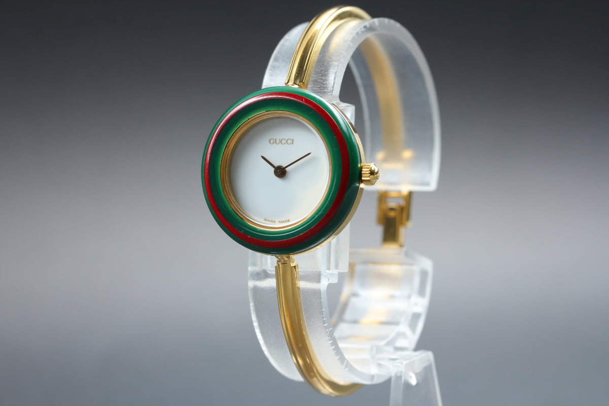 GUCCI 11/12.2 Change Bezel 12 Colors Ladies Quartz Watch, Boxed (6)