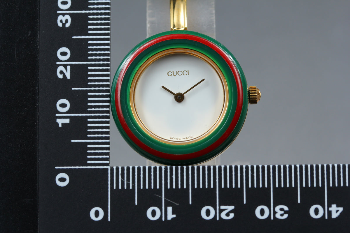 GUCCI 11/12.2 Change Bezel 12 Colors Ladies Quartz Watch, Boxed (14)