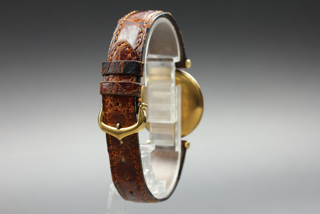 Cartier Must Vendome 590003 Vermeil Roman LM 30mm Quartz Unisex Watch (7)