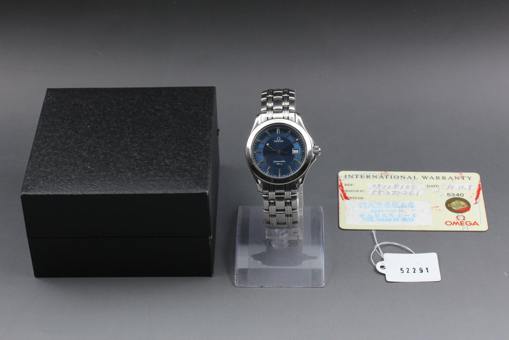 OMEGA Seamaster 120m 2511.81 Blue Wave Dial Quartz Men's Watch (5)