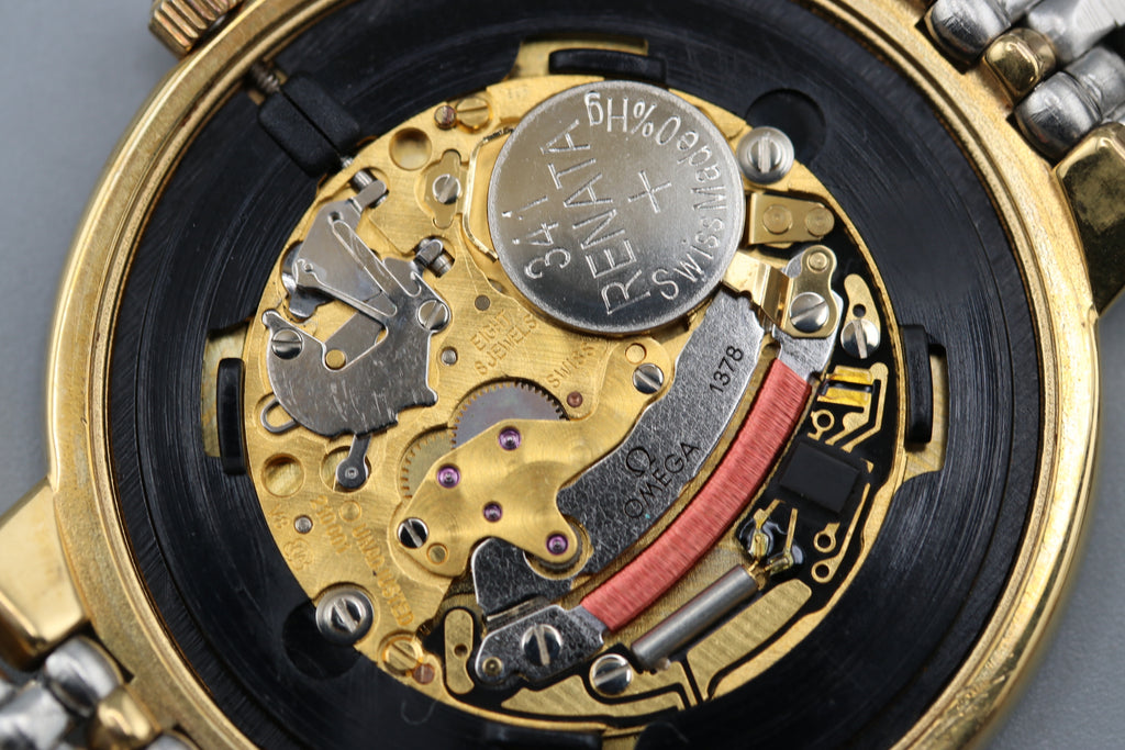 OMEGA De Ville Cal.1378 Gold Dial Quartz Men's Watch (8)