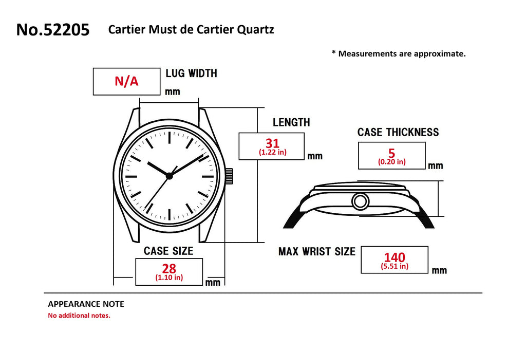 Cartier Must de Cartier 21 1340 Silver Dial Quartz Women's Watch (14)