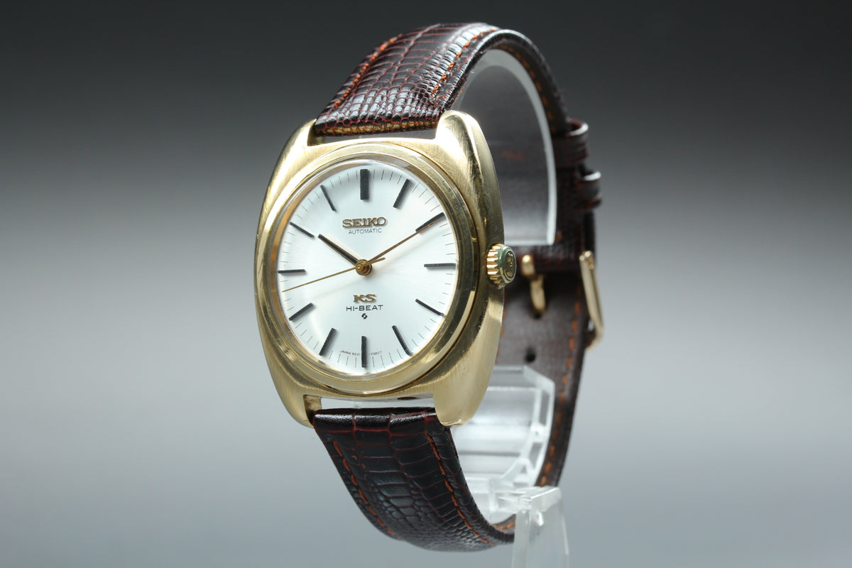 King Seiko 5621-7000 HI-BEAT Gold Cap Automatic Men's Watch, 1969 (8)