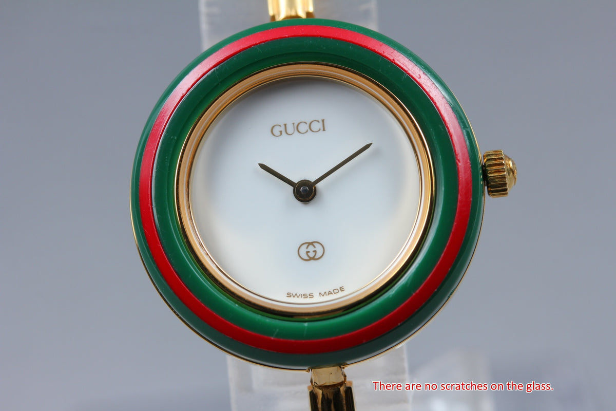 Gucci 1100-L Change Bezel 12 Colors Women's Quartz Watch, Boxed (3)