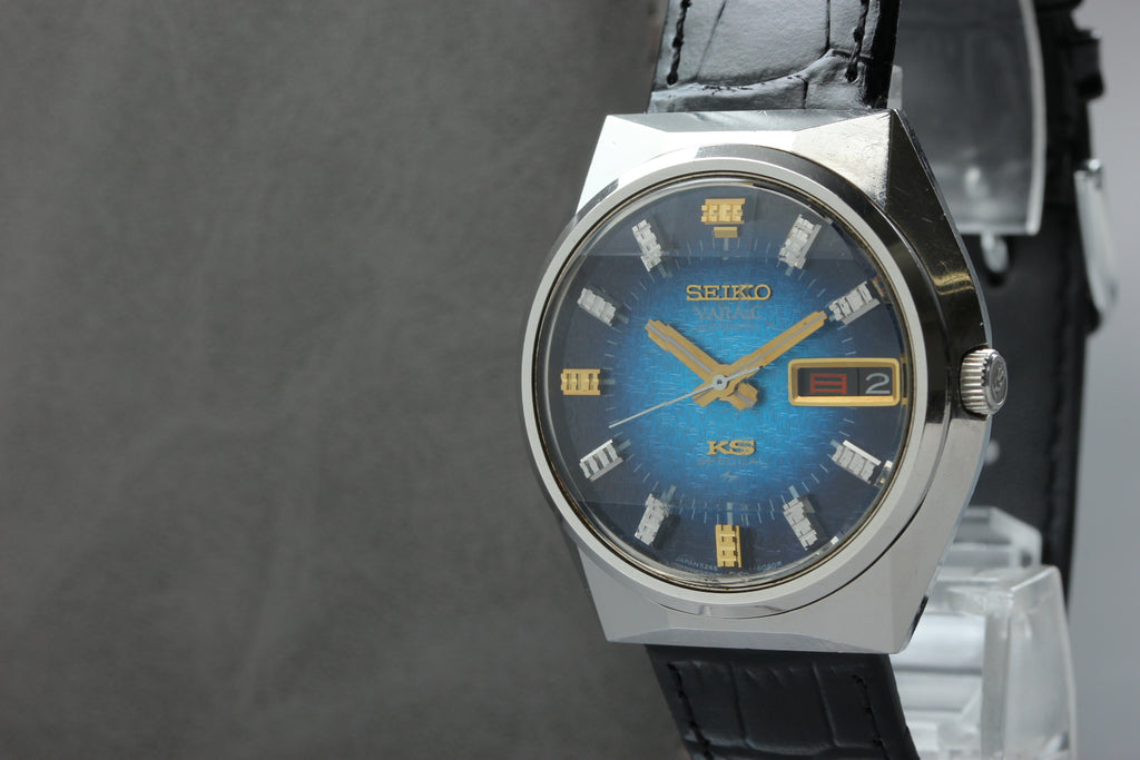 KING SEIKO Vanac Special 5626-7150 Blue Dial Automatic Men's Watch (6)