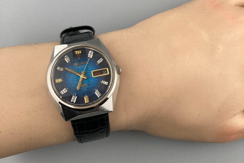 KING SEIKO Vanac Special 5626-7150 Blue Dial Automatic Men's Watch (2)