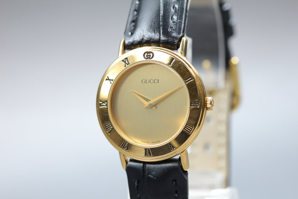 GUCCI 3000.2.L Gold Tone Quartz 25mm Women's Watch (5)