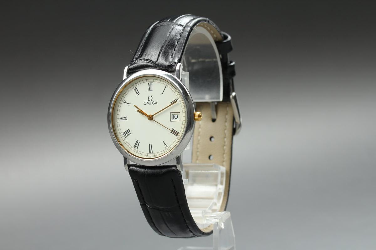 Omega De Ville Cal.1430 Roman Dial Men's Quartz Watch (6)