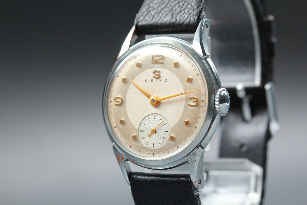 SEIKO New 10B Small Seconds Hand Wind Watch, Serviced 1954 (5)