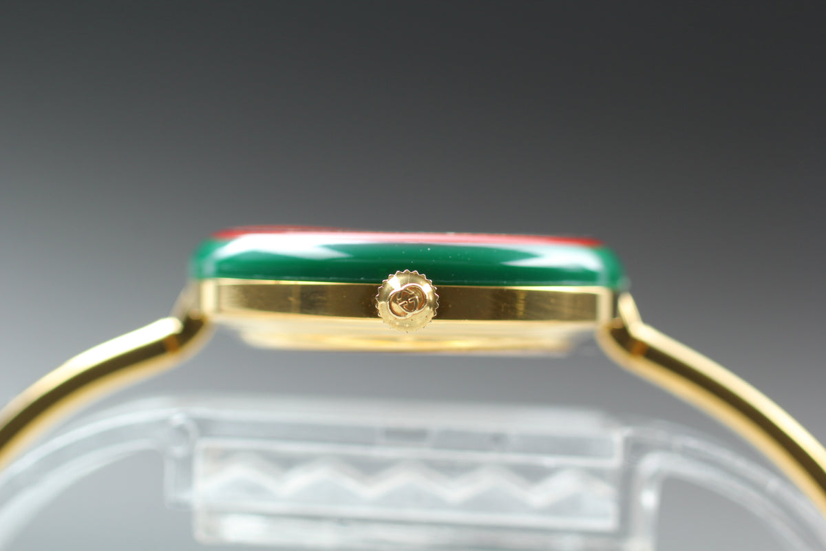 GUCCI 11/12.2 Change Bezel 12 Colors Women's Quartz Watch, Box Papers (10)
