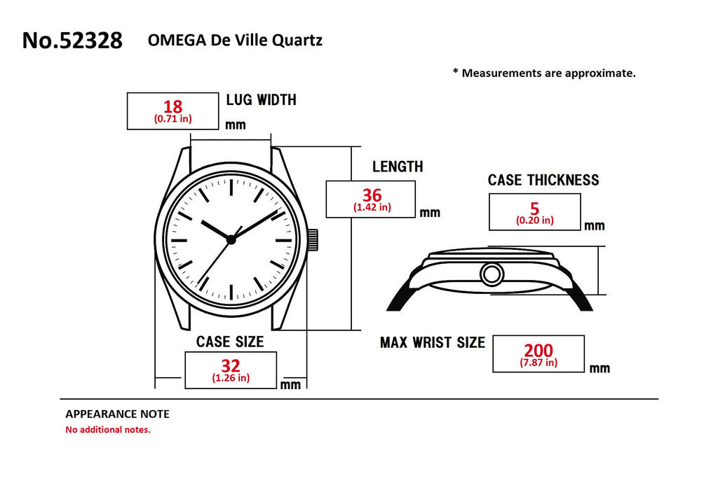 Omega De Ville Cal.1430 Roman Dial Men's Quartz Watch (15)