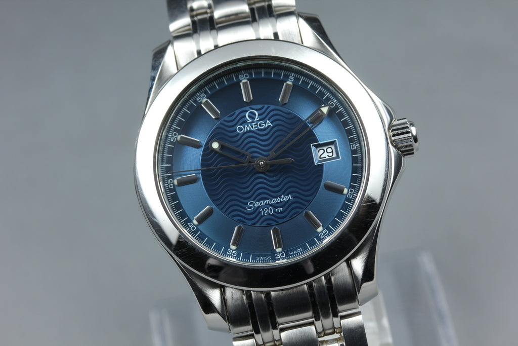 OMEGA Seamaster 120 2511.81 Blue Wave Quartz Men's Watch, Box Papers (3)