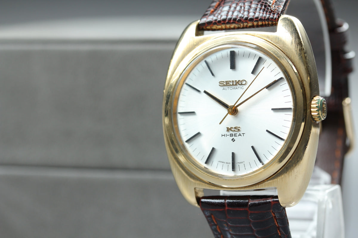 King Seiko 5621-7000 HI-BEAT Gold Cap Automatic Men's Watch, 1969 (5)