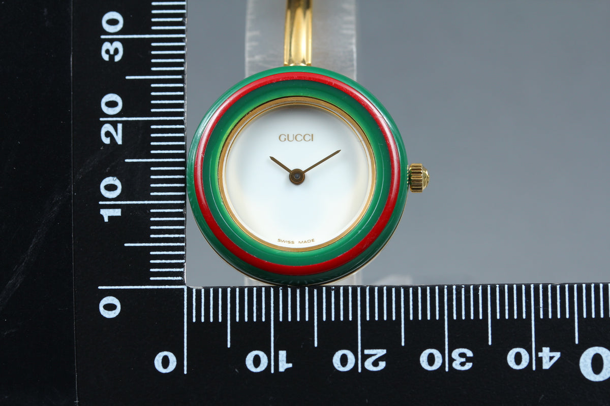 GUCCI 11/12.2 Change Bezel 12 Colors Ladies Quartz Watch, Boxed (15)