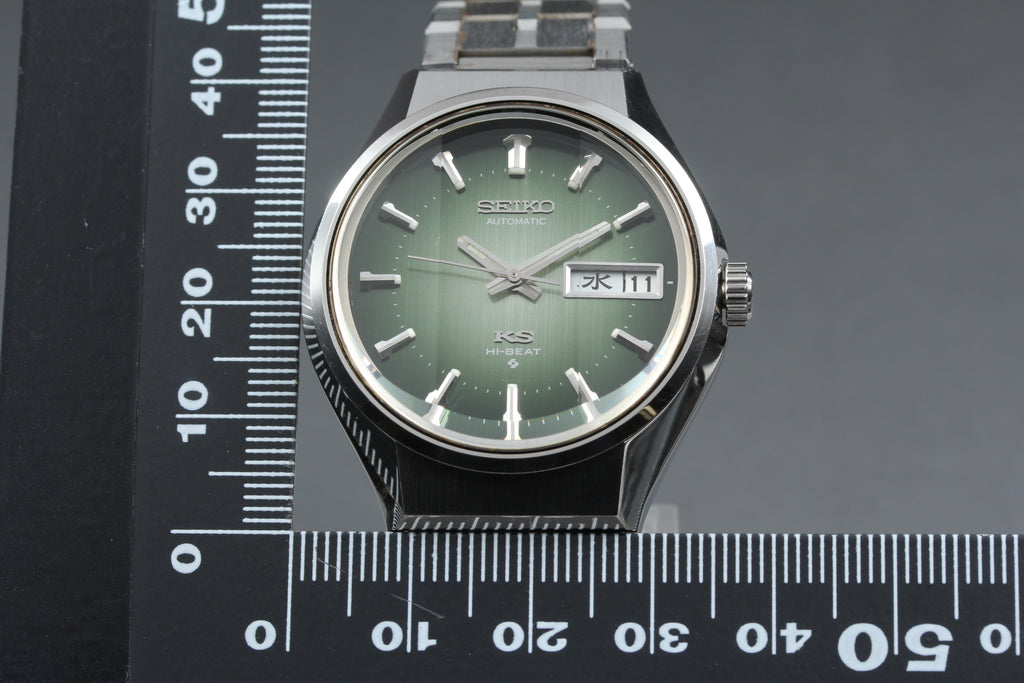 King Seiko 5626-7200 Kanji Faceted Crystal Green Automatic Men Watch (15)