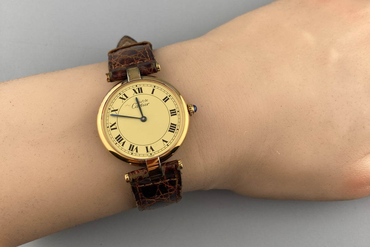 Cartier Must Colisee Vermeil 590003 LM Quartz 30mm Women's Watch (3)