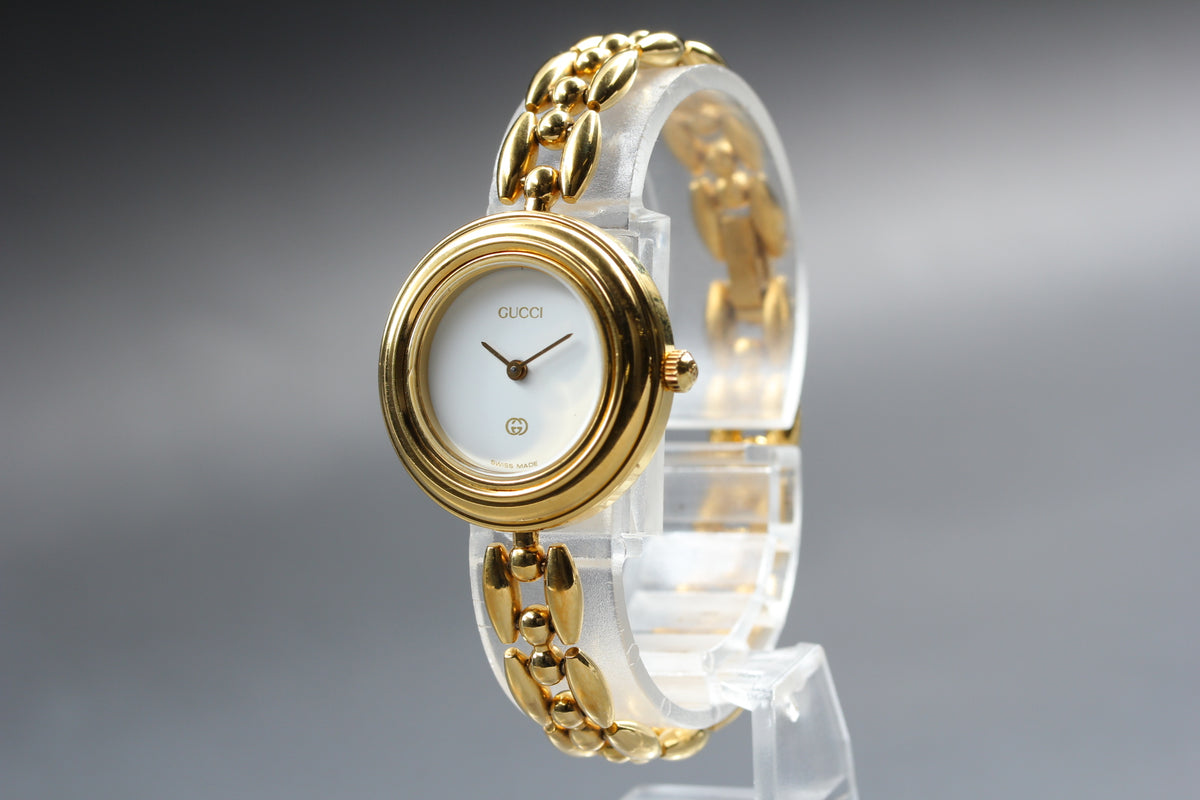 GUCCI 11/12 Change Bezel 6 Color Women's Watch, Box papers (6)