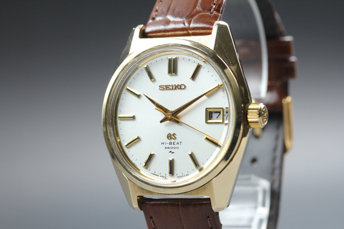 King SEIKO 4522-8000 HI-Beat Gold Cap Hand Winding Men's Watch (3)
