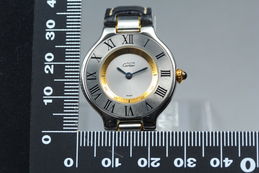 Cartier Must de Cartier 21 1340 Silver Dial Quartz Women's Watch (15)