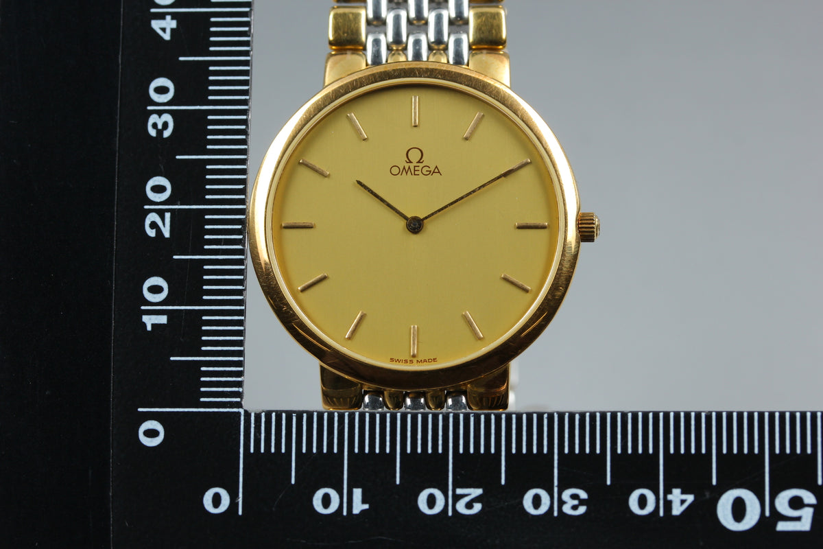 OMEGA De Ville Cal.1378 Gold Dial Quartz Men's Watch (16)