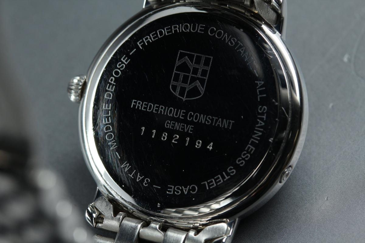 FREDERIQUE CONSTANT Moon Phase Black Dial Quartz Men's Watch (12)
