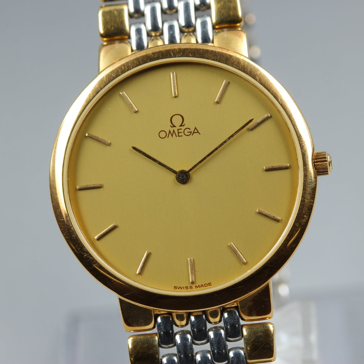 OMEGA De Ville Cal.1378 Gold Dial Quartz Men's Watch (1)