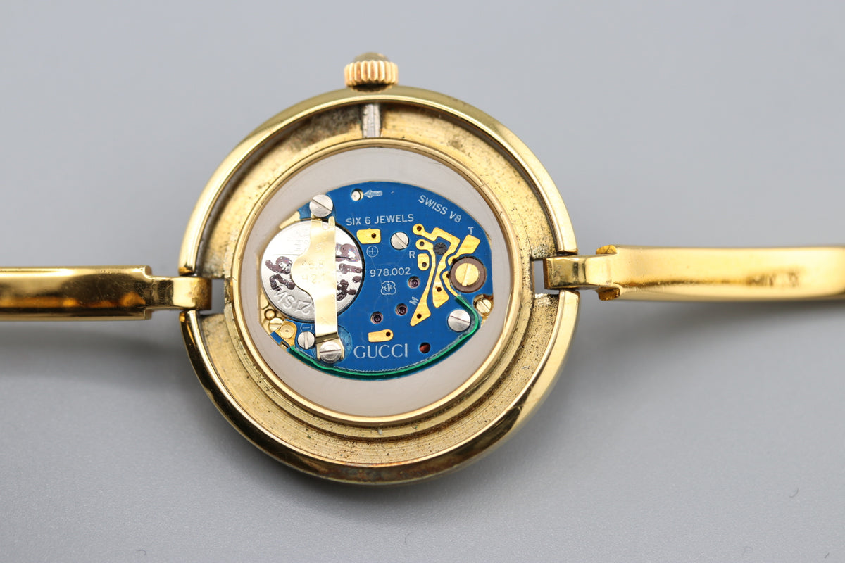 GUCCI 11/12.2 Change Bezel 12 Colors Women's Quartz Watch, Box Papers (8)