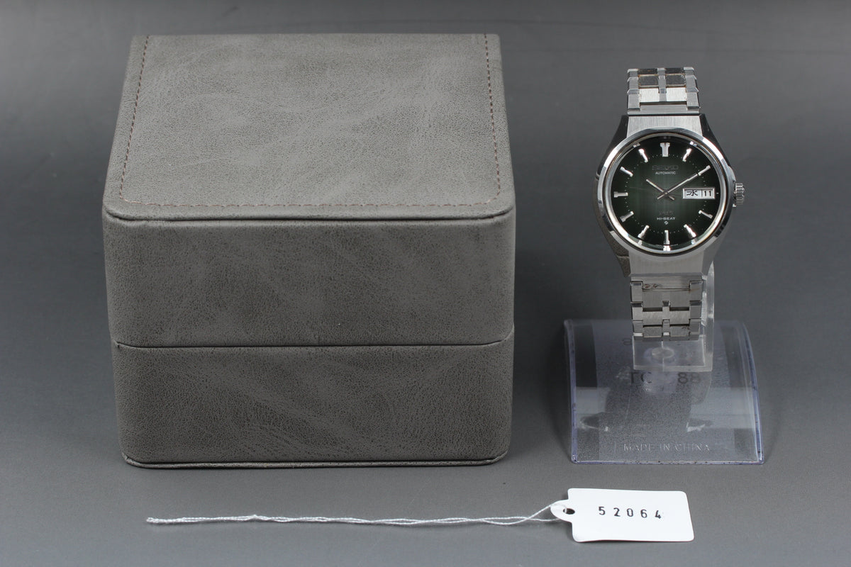 King Seiko 5626-7200 Kanji Faceted Crystal Green Automatic Men Watch (3)