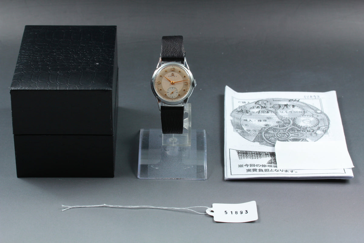 SEIKO New 10B Small Seconds Hand Wind Watch, Serviced 1954 (3)