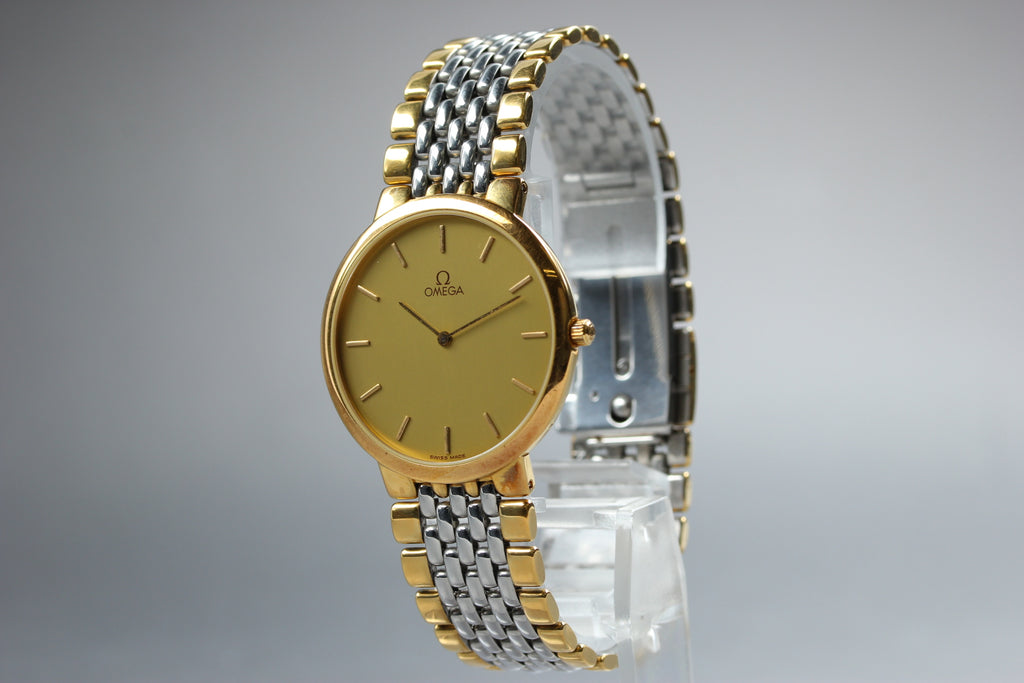 OMEGA De Ville Cal.1378 Gold Dial Quartz Men's Watch (6)