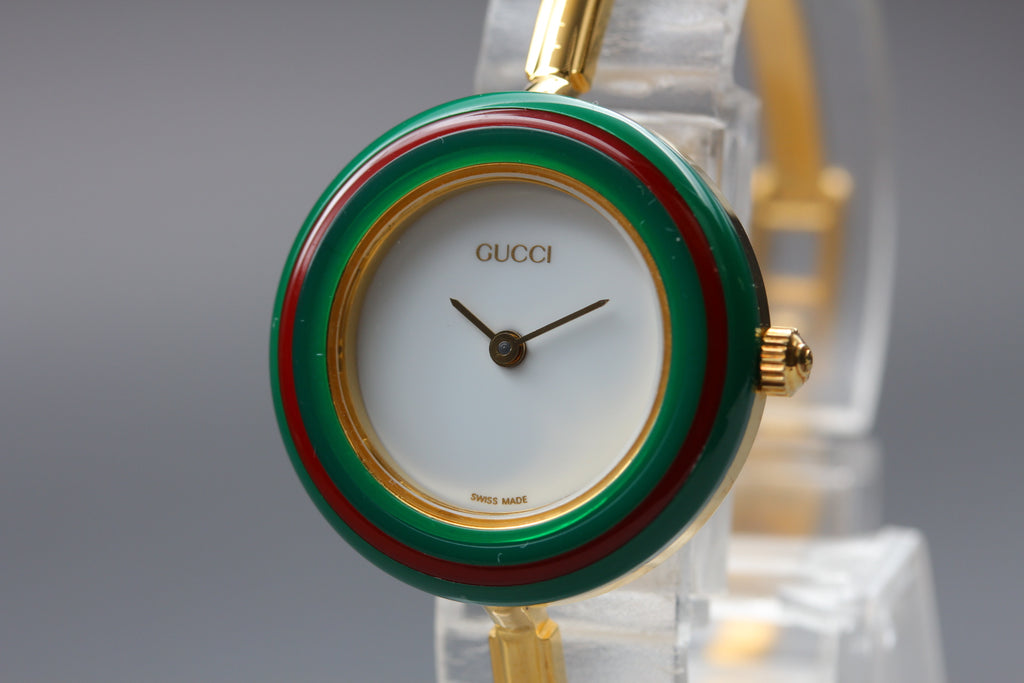 GUCCI 11/12.2 Change Bezel 12 Colors Ladies Quartz Watch, Boxed (5)